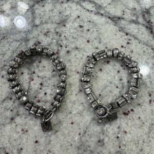 Otazu silver and crystal bracelets